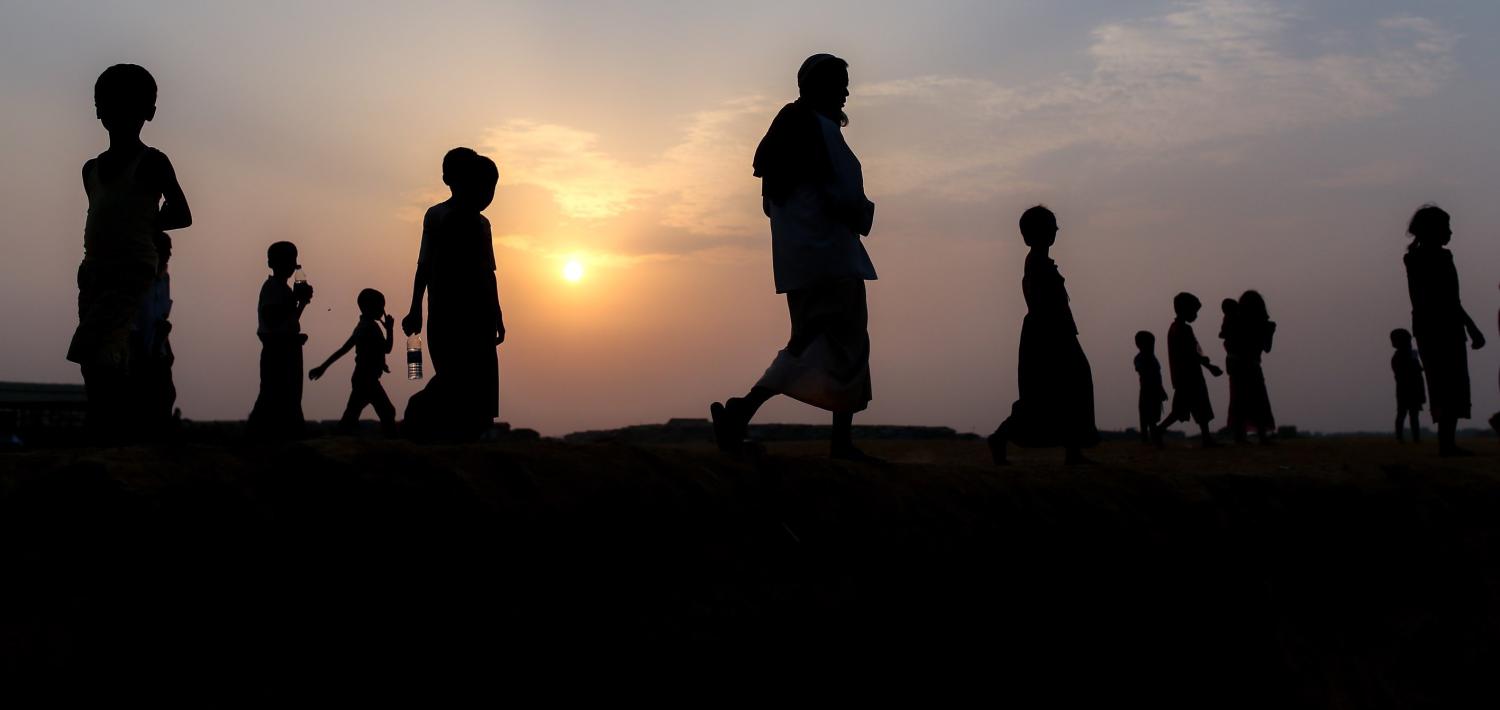 Rohingya refugees from Myanmar in neighbouring Bangladesh on 8 April (Photo: Arif Hudaverdi Yaman/Getty)